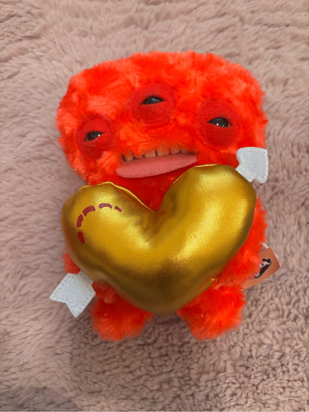 Fuggler plushie with gold heart #fuggler #plush